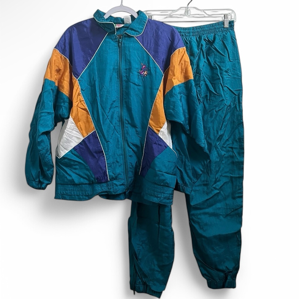 Colorful Track Suit with Geometric Design